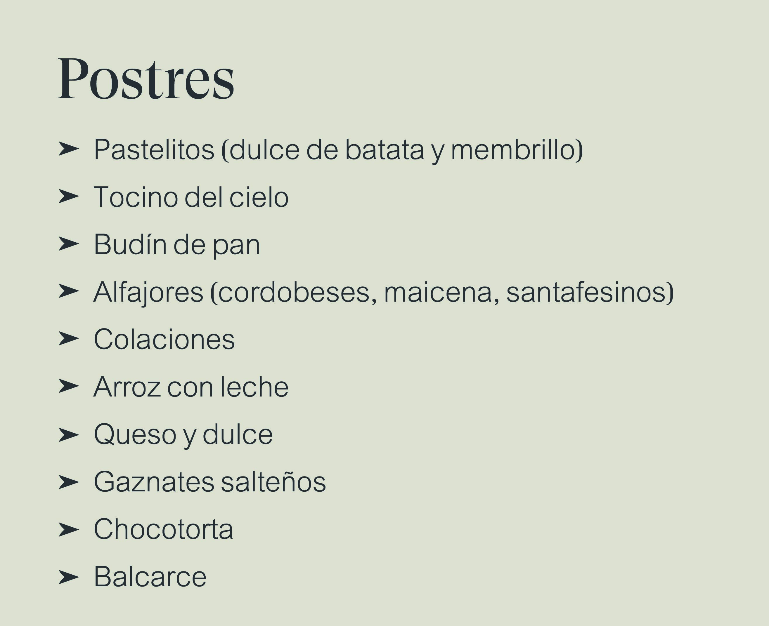 bebidas